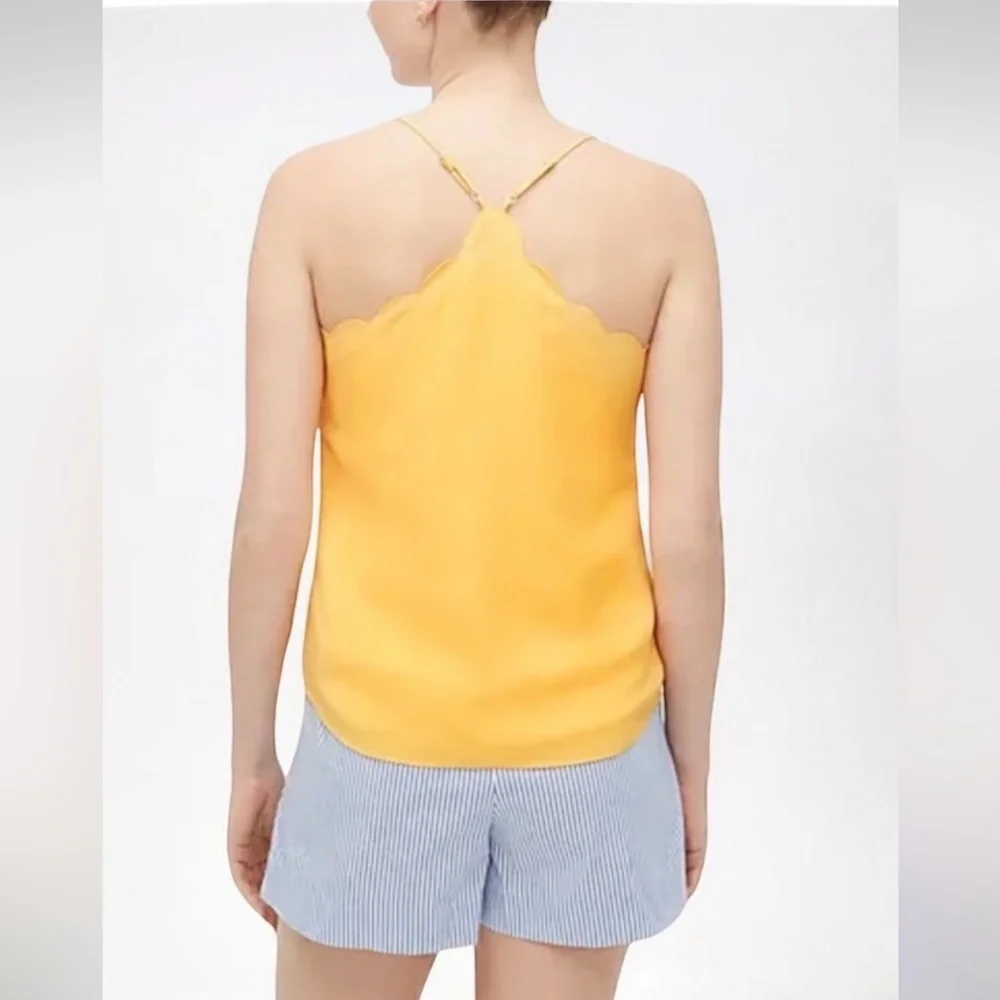J. Crew Factory Women’s yellow Scalloped Cami Top